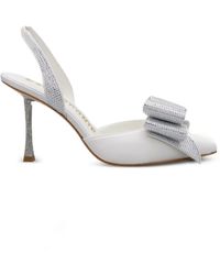 Kat Maconie - Crystal-Embellished Bow Slingback Pumps - Lyst