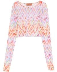 Missoni - Top Met Zigzag-Print - Lyst