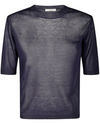 Zanone - Short-Sleeve Round-Neck Sweater - Lyst