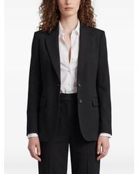 SUTTON NEW YORK - Single-Breasted Stretch-Canvas Blazer - Lyst
