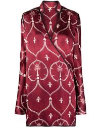 Johanna Ortiz - Paisley-print Silk Minidress - Lyst