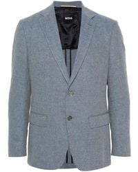 BOSS - Chevron-Pattern Blazer - Lyst