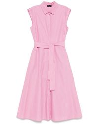 Marella - Striped Midi Dress - Lyst
