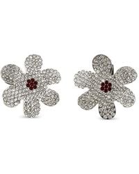 Marni - Flower-Shape Crystal Earrings - Lyst