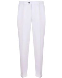 Devore - Pleated-Detail Cuffed-Hem Trousers - Lyst