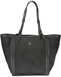 Tommy Hilfiger - Julia Leather-Trim Tote Bag - Lyst
