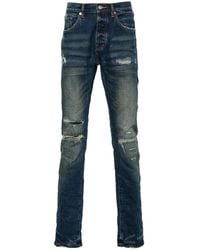 Purple Brand - Distressed Skinny Jeans - Lyst