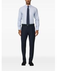 BOGGI - Striped Non-Iron Cotton Slim Fit Shirt - Lyst