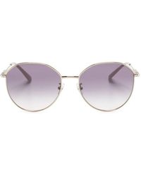 Jimmy Choo - Crystal-Embellished Oversize-Frame Sunglasses - Lyst