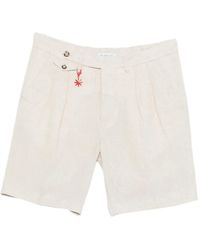 Manuel Ritz - Pleated Linen Shorts - Lyst
