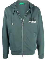 DSquared² - 'One Life One Planet' Zip-Up Hoodie - Lyst