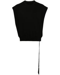 Rick Owens - Sweat crop SL Tatlin en coton à design sans manches - Lyst