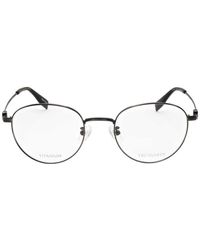 Trussardi - Matte Brille Mit Rundem Gestell - Lyst
