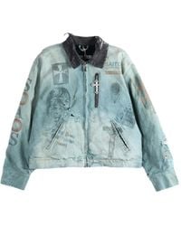 SAITOS - Gerafeld Jack Met Grafische Print - Lyst
