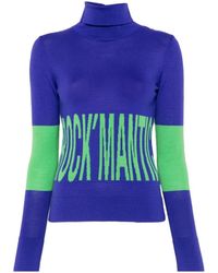 Patrizia Pepe - Colour-Block Intarsia-Knit Sweater - Lyst