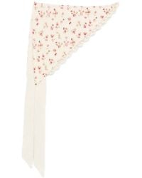 Magda Butrym - Écharpe À Fleurs Brodés - Lyst