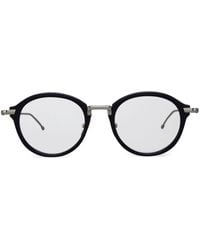 Thom Browne - Tortoiseshell Pantos-Frame Glasses - Lyst