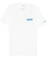 MC2 Saint Barth - Graphic-Print Cotton T-Shirt - Lyst