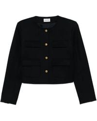 P.A.R.O.S.H. - Liliuxy Button-Fastening Cropped Jacket - Lyst