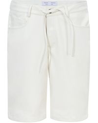 Proenza Schouler - Faux-leather Knee-length Shorts - Lyst