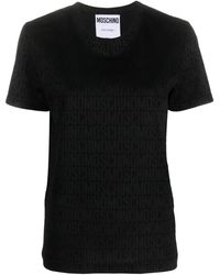 Moschino - Logo-Print Short-Sleeve T-Shirt - Lyst