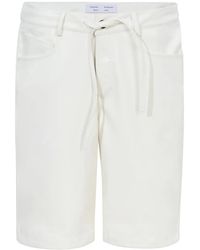 Proenza Schouler - Faux-Leather Knee-Length Shorts - Lyst
