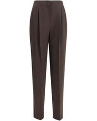Giorgio Armani - Pleated-Front Trousers - Lyst
