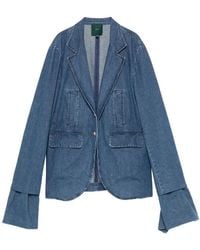 Jejia - Harry Flared-Cuff Denim Blazer - Lyst