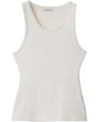 Burberry - Ekd-patch Ribbed Tank Top - Lyst