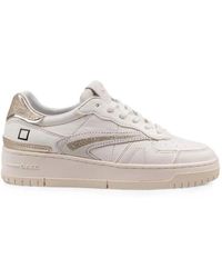 Date - Torneo Panelled Leather Sneakers - Lyst