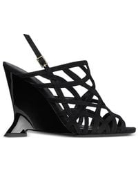 Balmain - Wedge Cage Sandals - Lyst