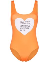 Ganni Global Citizen Swimsuit - Geel