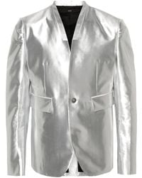 SAPIO - Tela Blazer Met Enkele Rij Knopen - Lyst