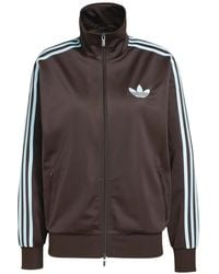 adidas - Logo-Embroidered Stripe-Detail Jacket - Lyst