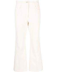 Jil Sander - Pressed-Crease Flared Trousers - Lyst