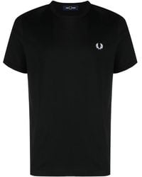 Fred Perry - Ringer T-Shirt Met Korte Mouwen - Lyst