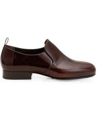 Ami Paris - Chaussures Plates En Cuir De Vache - Lyst