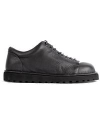 Marsèll - Pallottola Tumbled Leather Derby Shoes With Notched Sole - Lyst