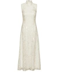 ROTATE BIRGER CHRISTENSEN - Lace Sequin Maxi Dress - Lyst