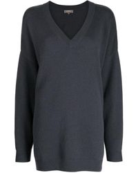 N.Peal Cashmere - Fine-knit V-neck Cashmere Jumper - Lyst