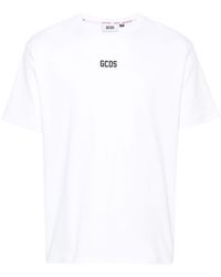 Gcds - Katoenen T-shirt Met Logopatch - Lyst