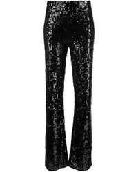 Patrizia Pepe - Sequin-embellished Mid-rise Trousers - Lyst