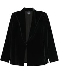 Marina Rinaldi - Veste En Velours À Col Châle - Lyst