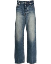 KENZO - Gerade Jeans mit Stone-Wash-Effekt - Lyst