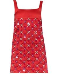 Des Phemmes - Minikleid Mit Kristallen - Lyst