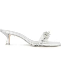 Cult Gaia - Lynn Metallic Leather Sandals - Lyst