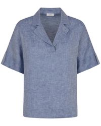 Peserico - Top Con Collo Ampio - Lyst