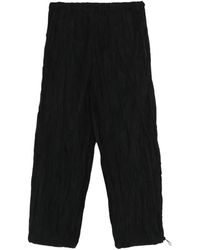 GONGDID DESIGN - Drawstring Wide-Leg Trousers - Lyst
