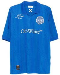 Off-White c/o Virgil Abloh - Lion-Patch Polo-Collar T-Shirt - Lyst