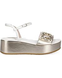 Liu Jo - Chain-Link Platform Sandals - Lyst